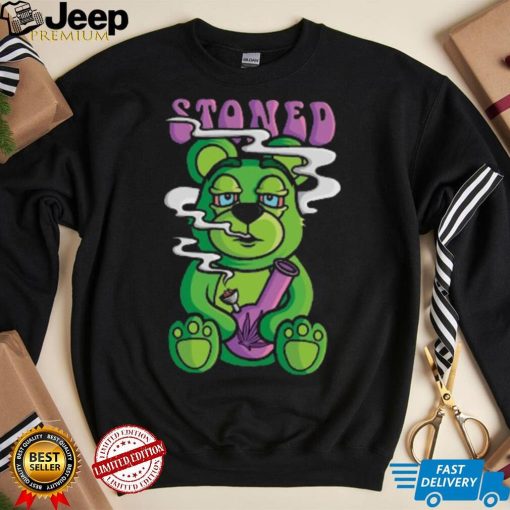 Stoned Weed Bear Crewneck Shirt