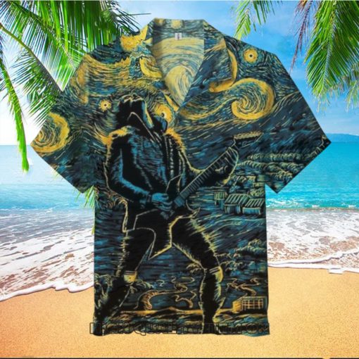 Stranger Things Eddie Munson Starry Night Hawaiian Shirt