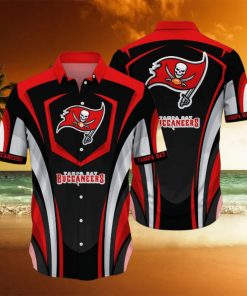 Striped Style Tampa Bay Buccaneers Nfl Hawaiian Shirt 3D All Printed Aloha Shirt For Men Women