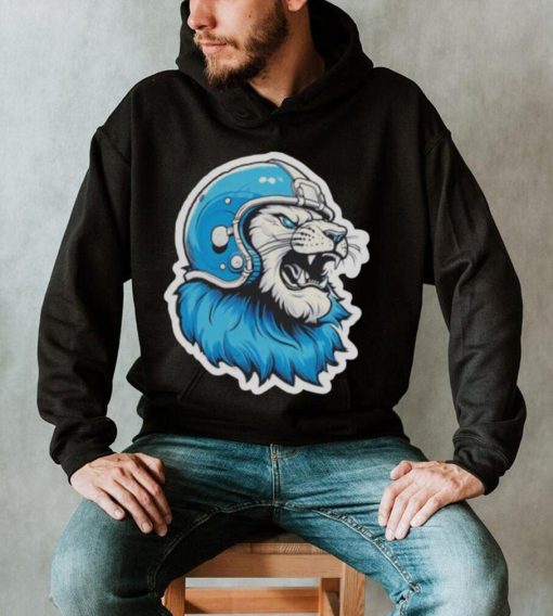 Strong Detroit Lion Wearing Helmet shirt