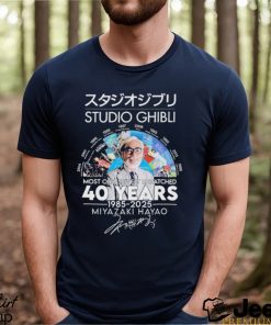 Studios Ghibli Most Obsessively Rewatched 40 Years 1985 2025 Signature Shirt