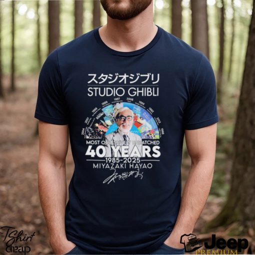 Studios Ghibli Most Obsessively Rewatched 40 Years 1985 2025 Signature Shirt