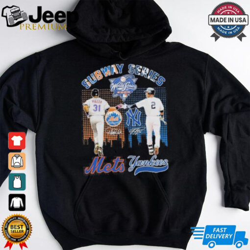 Subway Series Derek Jeter New York Yankees x Mike Piazza New York Mets Signatures Shirt