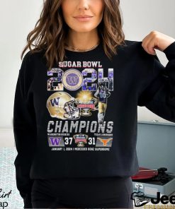 Sugar Bowl 2024 Washington Huskies Champions 37 31 Texas Longhorns Shirt