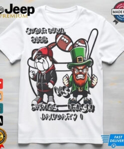 Sugar Bowl 2025 Georgia Bulldogs Dawgs Notre Dame Fighting Irish january 1 shirt