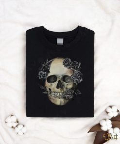Sugar Flower Halloween Skull Death Cool Colorful Print T Shirt