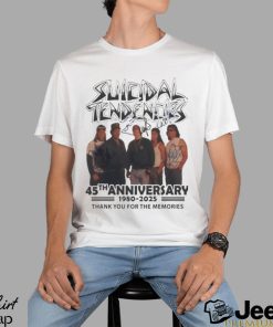 Suicidal Tendencies 45th Anniversary 1980 2025 Thank You For The Memories Signatures Shirt