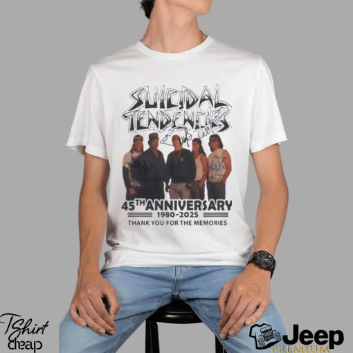 Suicidal Tendencies 45th Anniversary 1980 2025 Thank You For The Memories Signatures Shirt