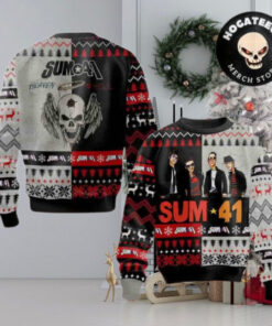 Sum 41 Heaven Hell Christmas Sweater Chirstmas Gifts 2024 Xmas For Family And Friends Ugly Sweater