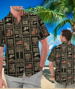 Summer Commemorative Purdue Boilermakers Tropical Hawaiian Shirt