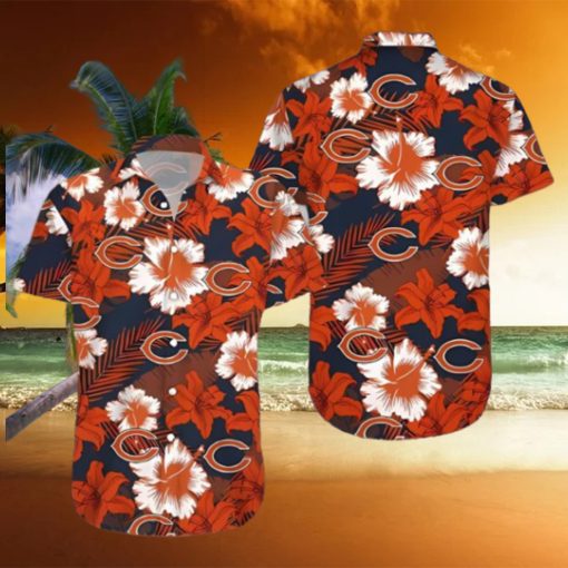 Summer Flower Chicago Bears Hawaiian Shirt