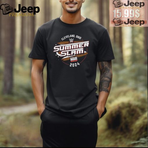 Summer Slam Cleveland Browns stadium 2024 logo shirt