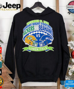 Sunday Night football Packers vs Seahawks Lumen Field shirt