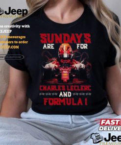 Sunday’s Are For Charles Leclerc And Formula 1 T Shirt