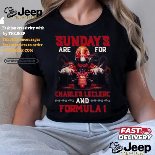 Sunday’s Are For Charles Leclerc And Formula 1 T Shirt