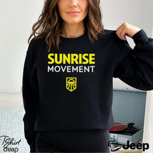 Sunrise Movement Good Job Livable Future Green New Deal shirt