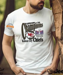 Super Bowl LVII Champions Kansas City Chiefs February 11 2024 Allegiant Stadium shirt