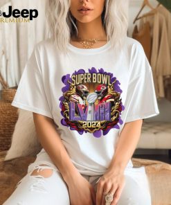 Super Bowl LVIII Trophy San Francisco 49ers Kansas City Chiefs shirt