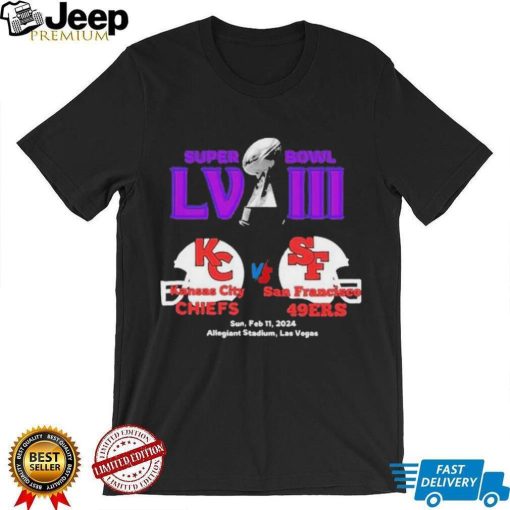 Super Bowl Lviii Kansas City Vs San Francisco T Shirt Super Bowl Lviii Chiefs Vs 49ers T Shirt