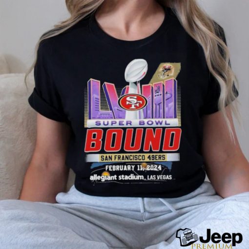 Super Bowl Lviii The Bound San Francisco 49ers February 11 2024 Allegiant Stadium Las Vegas Shirt