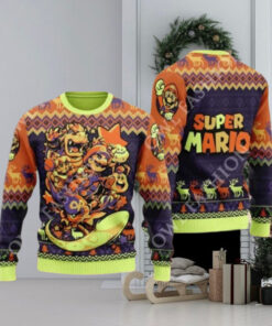 Super Mario All Character Unisex Ugly Sweater