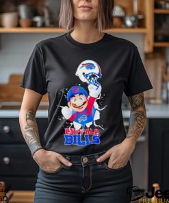 Super Mario Buffalo Bills football helmet shirt