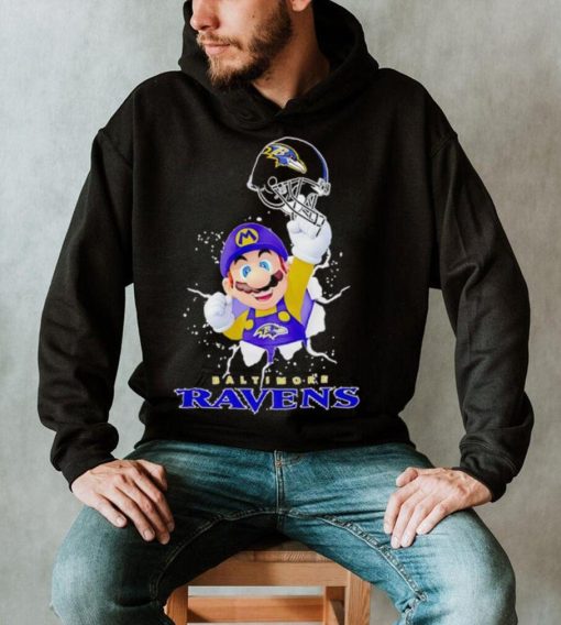 Super Mario x NFL Baltimore Ravens shirt