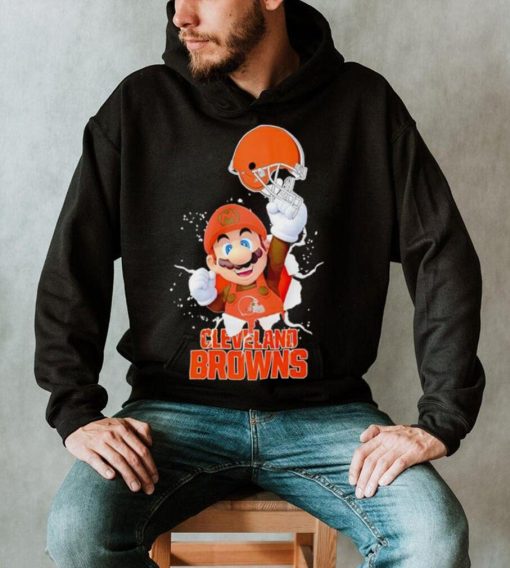 Super Mario x NFL Cleveland Browns shirt