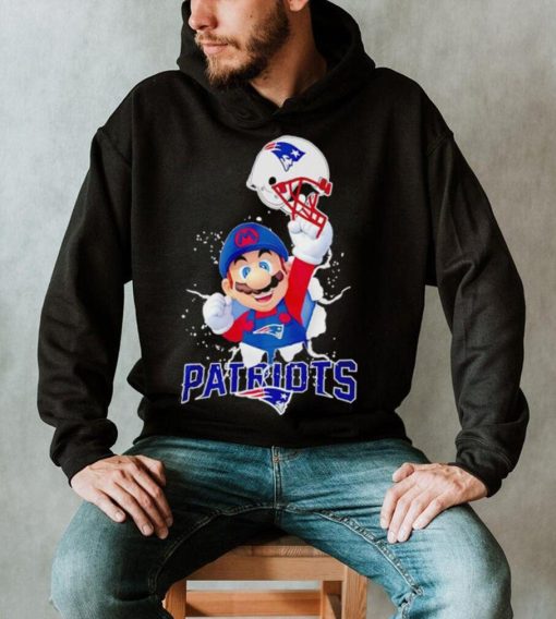 Super Mario x NFL New England Patriots shirt