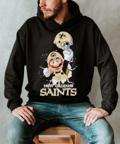 Super Mario x NFL New Orleans Saints shirt