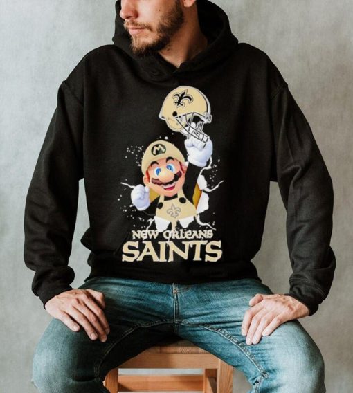 Super Mario x NFL New Orleans Saints shirt