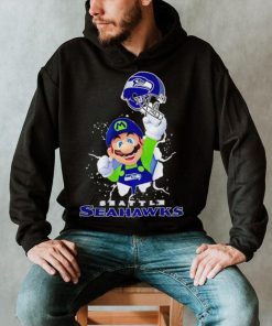 Super Mario x NFL Seattle Seahawks shirt