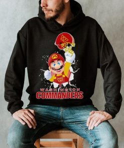 Super Mario x NFL Washington Commanders shirt