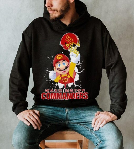 Super Mario x NFL Washington Commanders shirt