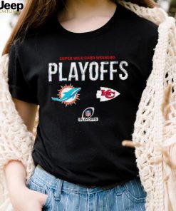 Super Wild Card Weekend playoffs Dolphins vs Chiefs NFL logo 2024 shirt