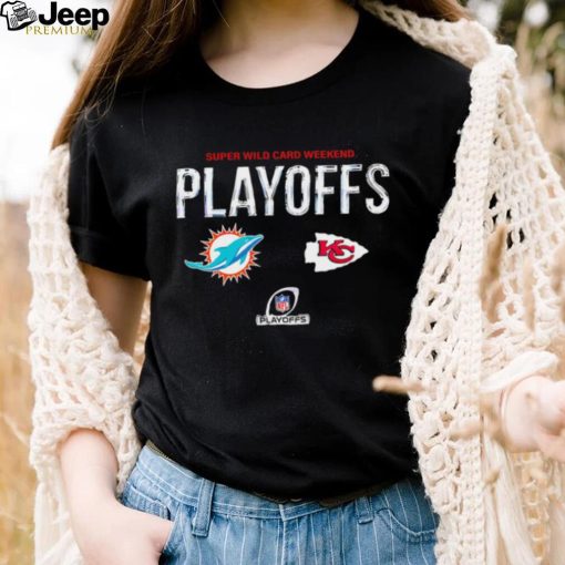 Super Wild Card Weekend playoffs Dolphins vs Chiefs NFL logo 2024 shirt