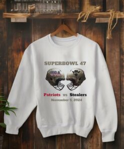 Superbowl 47 Patriots vs Stealers November 5 2024 matchup shirt