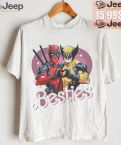 Superhero Deadpool Wolverine Besties Shirt Marvel T Shirt Wolverine Deadpool 3 Movie Tee Best Friends Shirt