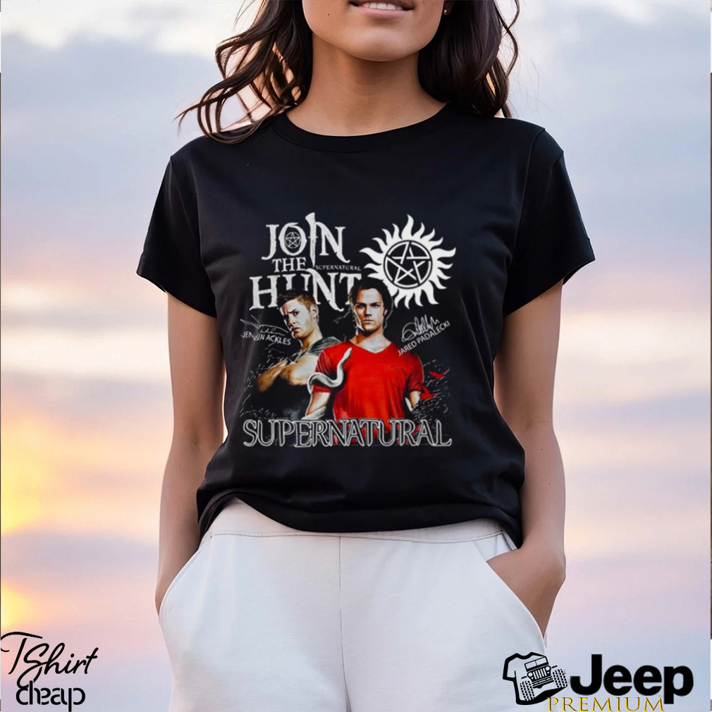 Supernatural Rare TV Merch tee tshirt Join hunt road so far Black