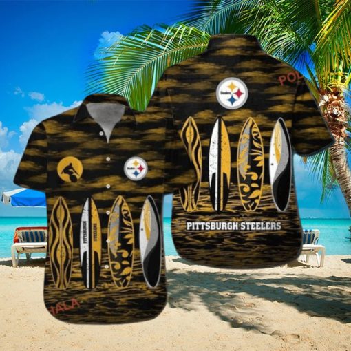 Surf & Sand Style Pittsburg Steelers Hawaiian Shirt