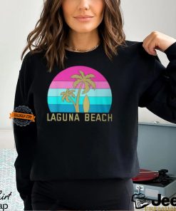 Surf Surfing Palm Tree Summer California Laguna Beach T Shirt