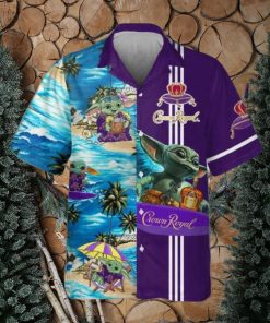 Surf With Baby Yoda Star Wars Royal Hawaiian Shirt Collection