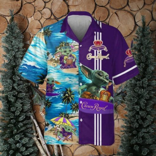 Surf With Baby Yoda Star Wars Royal Hawaiian Shirt Collection