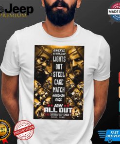 Swerve Strickland vs Hangman Adam Page – AEW ALL OUT Sept 7 2024 Chicago, Illinois Poster t shirt