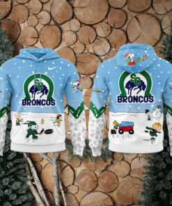 Swift Current Broncos Peanuts & Snoopy Night Fans Favorites Limited Hoodie Cap