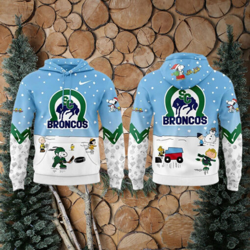 Swift Current Broncos Peanuts & Snoopy Night Fans Favorites Limited Hoodie Cap