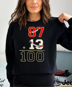 Swiftie 87 + 13 = 100 Taylor Travis end game Shirt