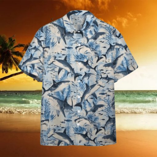 Swimming Shark Hawaiian Shirt