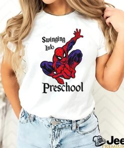 Swinging Into Preschool Marvel School shirt