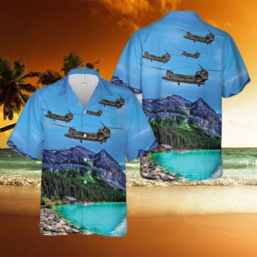 Swiss Air Force Boeing CH 47 Chinook Hawaiian Shirt